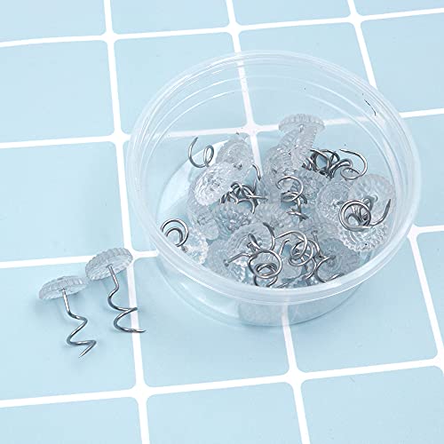 Tiardey 30 pièces Clou de Torsion Fixe en Acier Inoxydable