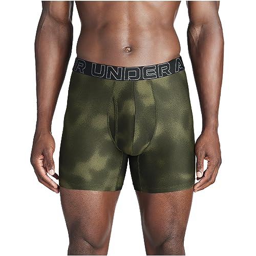 Image of Under Armour mens Multi-pack Performance Tech Boxerjock Brief, 6 inch Inseam, All-day Comfort & Soft