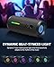 OHAYO Portable Bluetooth Speaker - IPX7 Waterproof, Wireless Stereo Pairing, 25-Hour Playtime, 24W Loud Sound, Bluetooth 5.3, Bass Boost, LED Lights, for Home/Shower/Outdoor/Beach/Travel, Gift Ideas