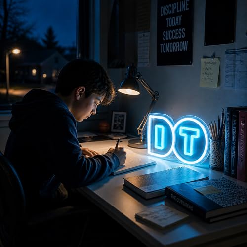Image of Do It Neon Sign for Wall Decor Light Up Sign Led Signs for Room Party Home Wall Decor USB Powered