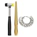 Produktbild 3-Teiliges Set Schmuck Ring-Sizer-Werkzeug, Ringgrössenmesser Inklusive Metall Ringmaß,Ringstock,Gummihammer,Ringdorn Set,Juwelierset Messgerät für Den Durchmesser, Ringgröße, Drahtringe