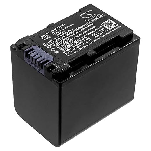 CS-SDX500MX Baterie 2050mAh compatibel met [SONY] FDR-AX33, FDR-AX40, FDR-AX45, FDR-AX53, FDR-AX60, FDR-AX700, FDR-AXP33, HDR-CX450, HDR-CX625, HDR-CX680, HDR-PJ620, HDR-PJ675, NEX-VG30 vervangt NP-F
