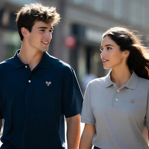 Custom Polo Shirts for Men Women, Personalized Business Golf Shirt Customized Breathable Casual Shirts for Company miniatura 2