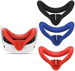 3PCS Face Pad Cover Compatible with Meta Quest 3S, Silicone Face Cushion Cover Washable Soft VR Accessories Case Light Blocking Nose Pad Compatible with Oculus Quest 3s