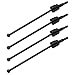 8 Pack Treehobby 90mm Stainless Steel 08029 Dogbones Drive Shaft & 02033 Stub Wheel Axle for 1/10 Redcat Volcano HSP Exceed RC Car Truck Replacement (Black)