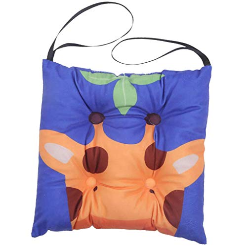 Cuscino Per Sedile 40x40cm In Cotone - Design Floreale Con Lacci, Perfetto Per Casa E Ufficio