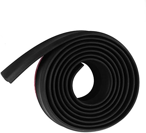 Youngine Universal Car Front Rear Bumper Protector Adhesive Rubber Bumper Lip Splitter Body Trim Spoiler 2.5M/8.2ft