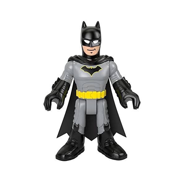 Imaginext DC Super Friends Batman Xl Toy 10-Inch Poseable Figure for Pretend Play Ages 3+ Years, Caped Crusader