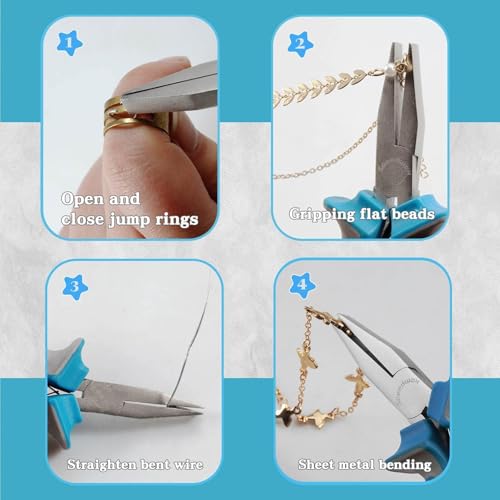 Alicates de alambre para doblar joyería y modelar piezas de precisión 6