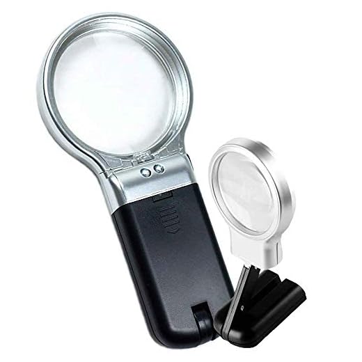 Lupa de Mão Com Luz 2 Leds dobravel 3x1 CBRN01491 - Commerce Brasil