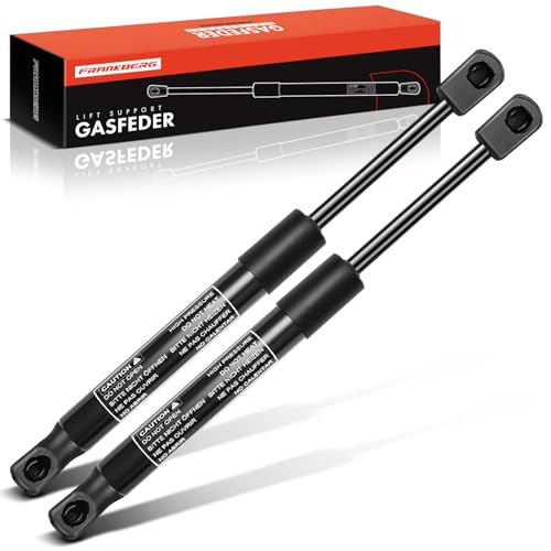Frankberg 2x Resorte de gas Damper Portón trasero Longitud 268mm 520N Compatible con Primera P12 Sedán 2002-2008 Vectra C Sedán 2002-2009 Vectra C Z02 Sedán 2004-2008 Sustituir# 09177081