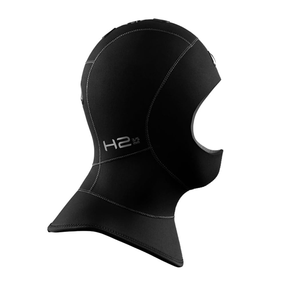 Waterproof H2 3/5mm Kopfhaube mit Ventil Neoprenhaube (XL)