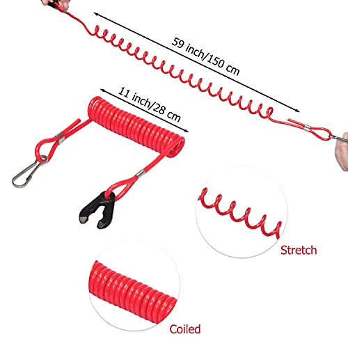 image for XiuChunDao Boat Outboard Switch Engine Motor Lanyard Kill Urgent Stop 
