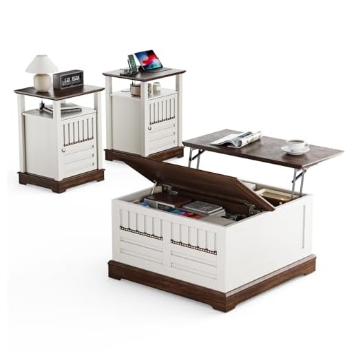 3-Piece Farmhouse Coffee Table Set