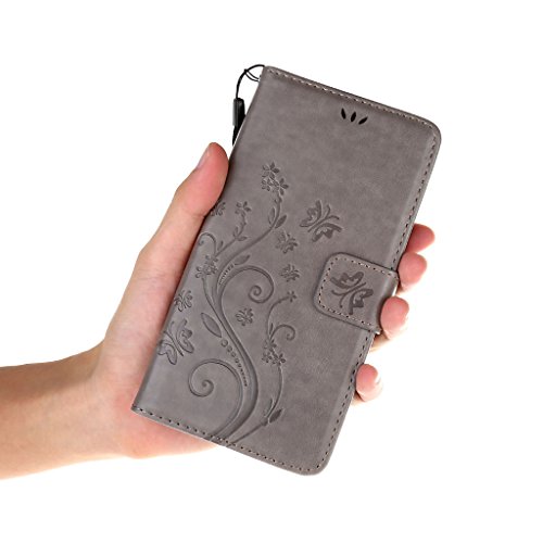 Leathlux Custodia Zenfone 3 Max Grigio Retro