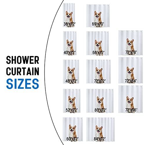 Livole Custom Shower Curtain With Pictures Personalized Waterproof Shower Curtain Sets With 12 Hooks, Customized Photo Shower Curtain (72''Wx72''L) #TOP6