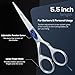 Suvorna 5.5 inch Barber Scissors | hair shears professional | haircutting scissors for adults | Hair Scissors Women & Men | Hairdresser Scissors | Hair Scissors Professional | Haircut Scissors.