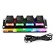 aikeec Black Mini 4-Key Keypad Mechanical Gaming Keyboard, Self Programming,OSU Hot Swap Game Keyboards with 1.5m USB-C Data Cable（Upgrade Cherry Shaft &RGB LED）