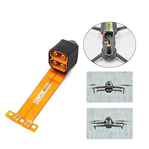 Preisvergleich Produktbild Ajcoflt Kompatibel mit Mavic 2 Pro / Zoom Netzteiladapter-Steckverbinder mit Klebebandbatterielieferant Erhöhen Sie die Flugzeit RC-Zubehör