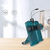 Portable Book Cookbook Stand Holders with 4 Led Light, Foldable Reading Stands Height and Angle Adju