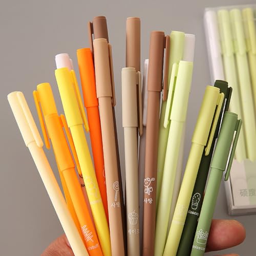 Set de 6 bolígrafos roller en degradé Morandi tinta negra miniatura 5