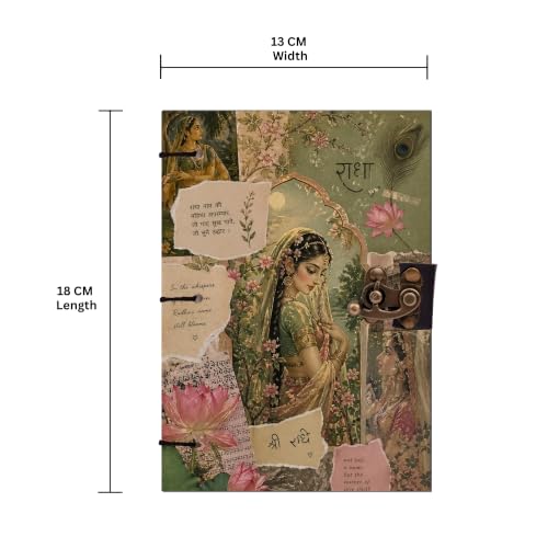 Image of Shree Radhe Diary Notebook 7x5 Inch 160 Pages Unruled Journal for Notes