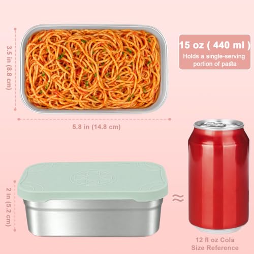Caperci 3-Pack 15oz Snack Containers