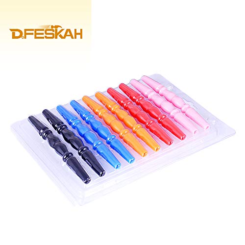 DFESKAH Shisha Mundstück Hygiene, Silikon Hygienemundstück 20 Stück, Wasserpfeife Mundstück wiederverwendbar, Premium… – Bild 5