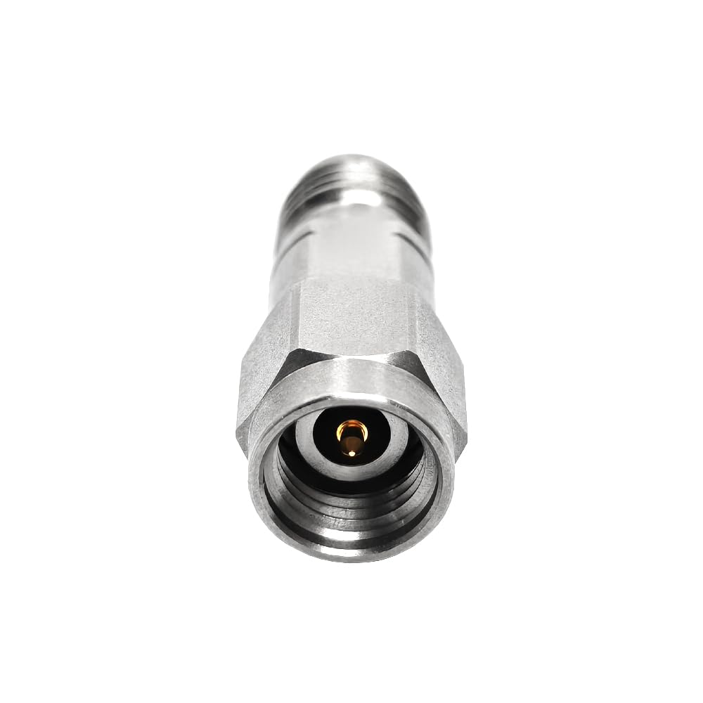 Adapter ze stali nierdzewnej 2,4 mm żeński na 2,92 mm męski – 50 omów