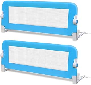 mewmewcat Toddler Safety Bed Rail for Baby Child 150 x 42 cm Blue