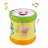 fisca Two-Sided Musical Drum for Baby & Toddler, Electronic Music & Sound Learning Toys for 1 2 3 Year Old Boy and Girl