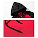 Maiyifu-GJ Men's Fleece Color Block Pullover Hoodies Slim Fit Drawstring Hooded Sweatshirt Casual Long Sleeve Gym Hoodie (Red,Medium)