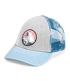 THE NORTH FACE Mudder Trucker Cap, TNF Light Grey Heather/Beta Blue Retro Dye Print/Graphic Patch,...