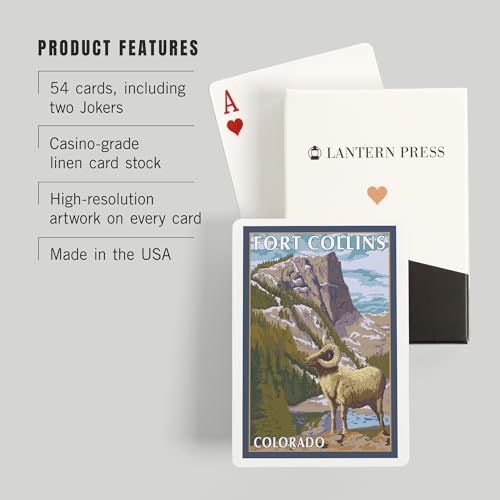 Baraja Poker Lanterna Press 52 Cartas Fort Collins miniatura 3