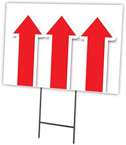12 x 16 in. Giant Up Arrow Yard Sign & Stake