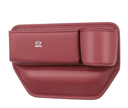 【最新型 】マツダ車用 サイド収納ボックス カーシート隙間収納ボックス CX-3/CX-4//CX-5/CX-8/アテンザ/アクセラ/デミオ 全シリーズ対応 車シートサイドポケット 携帯電話 飲み物 現金 カード 鍵 リモコンの収納 PUレザー車シート収納