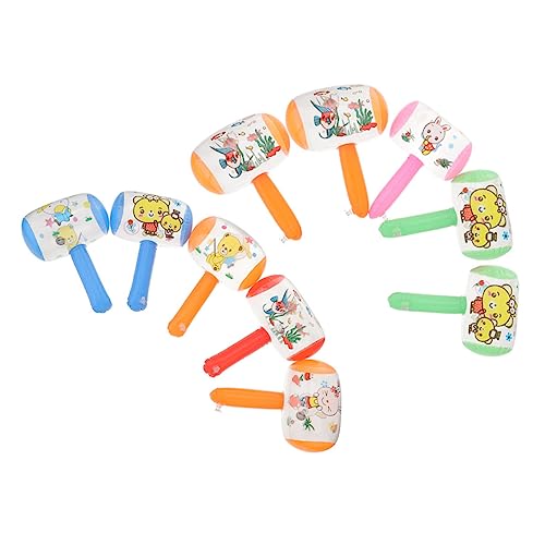 Hohopeti 8st Wasserspielzeug Hammer Quietschender Aufblasbarer Hammer Riesiger Aufblasbarer Hammer Aufblasbarer Quietschhammer Hammer-lernspielzeug Pool-Party Schmücken PVC Karikatur