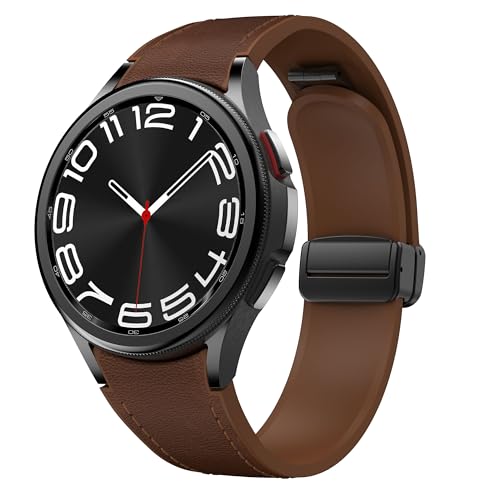 Cinturino in pelle magnetica per Samsung Galaxy Watch 7/6/5/4/FE 40mm