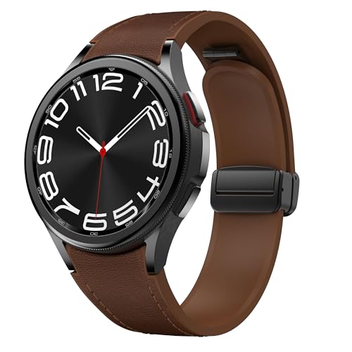 Cinturino in pelle magnetica per Samsung Galaxy Watch 6/5/4 40mm