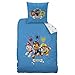 Produktbild Paw Patrol Kinder-Bettwäsche Set 2 TLG. · für Jungen · Wendemotiv blau weiß · 1 Kissenbezug 80x80 + 1 Bettbezug 135x200 cm - 100% Baumwolle
