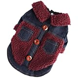ASAKKURA Manteau pour Chien d'hiver Coupe Vent en Polyester, Vêtement Chaud et Stylé pour Chiots, Sorties Quotidiennes Occasions Spéciales