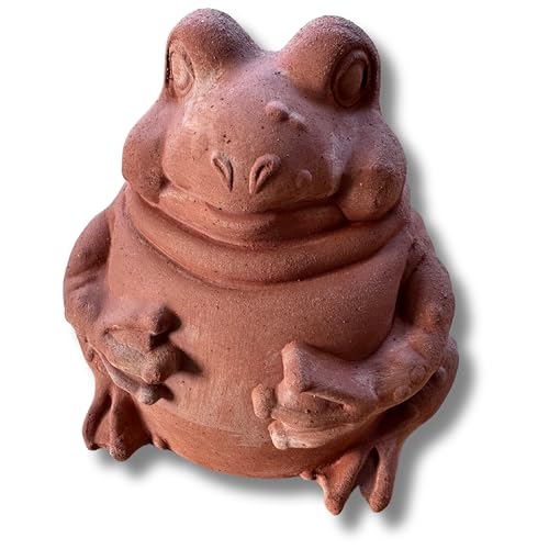 Toocook Animali in terracotta artigianale - Arredo giardino - Decorazione casa - Resistente alle intemperie (Rospo Palla)