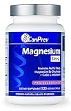 CanPrev Magnesium Bisglycinate Chelated + GABA & Melatonin, 120 Veg Caps, 120-Day Supply, Support Restful Night, Muscle Function, Promote Relaxation & Balanced Sleep-Wake Cycle, Vegan, No GMO & Gluten