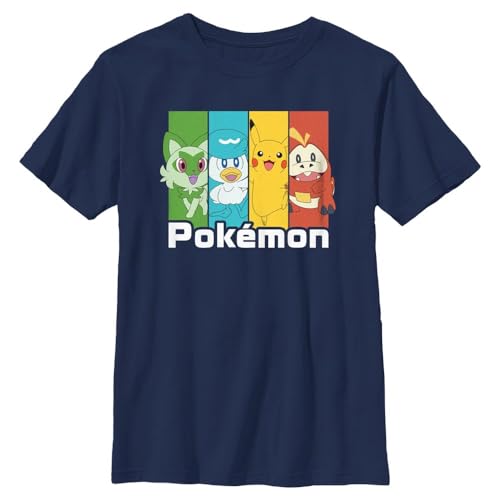 Pokemon Kids Four Friends Boys Short Sleeve Tee Shirt