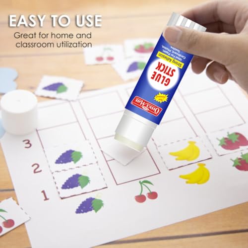 Image of Soni Officemate Glue Stick - 35gm | Pack of 12 | Strong-Hold, Quick-Drying PVP Adhesive | Multi-Purpose Use for School Projects, Art & Craft, DIY | Safe & Child-Friendly | Ideal for Office & Home Use