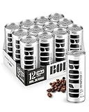 BOLD Oat Iced Espresso I Natürlicher Energy Drink | 3 Espresso + Haferdrink | veganer Eiskaffee, 2x mehr Koffein & weniger Zucker als andere Wachmacher | Coffee to go 12x 250ml-Dose inkl 3 Euro Pfand