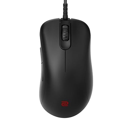 BenQ ZOWIE EC1-C Ergonomic Gaming USB Mouse for Esports |Weight-Reduced | Paracord Cable & 24-Step Scroll Wheel for More Personal Preference| Driverless | Matte Black Coating | Large Size