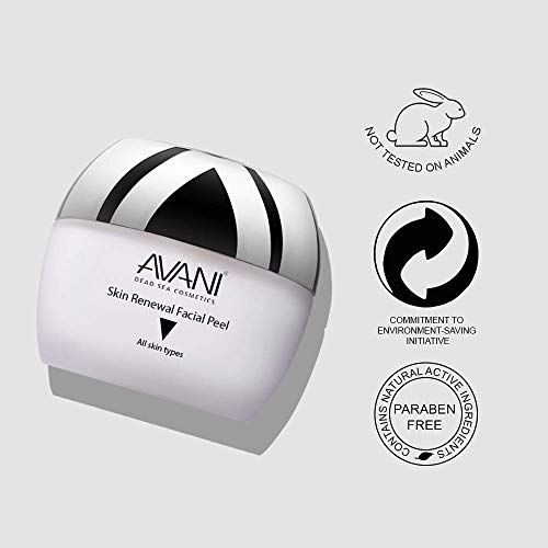 Avani Classics Skin Renewal Facial Peel - Anti-Aging Formula - Exfoliating Cream with Vitamin C & E & Dead Sea Mineral - Safe & Gentle