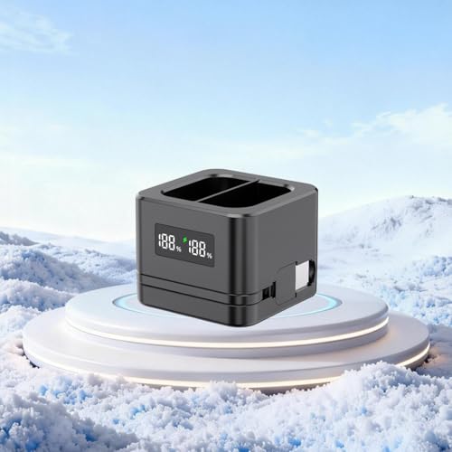 Batterie à 2 emplacements pour sonnette 3 et 4 avec charge rapide de type C LED