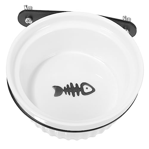 GALPADA 1 Set Hanging Cat Bowl Height Feeder for Dogs and Cats Wear Resistant Dog Bowl Easy to Clean Puppy Supply for Busy Pet Owners